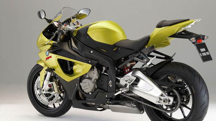 BMW S1000RR In Yellow Side Pose